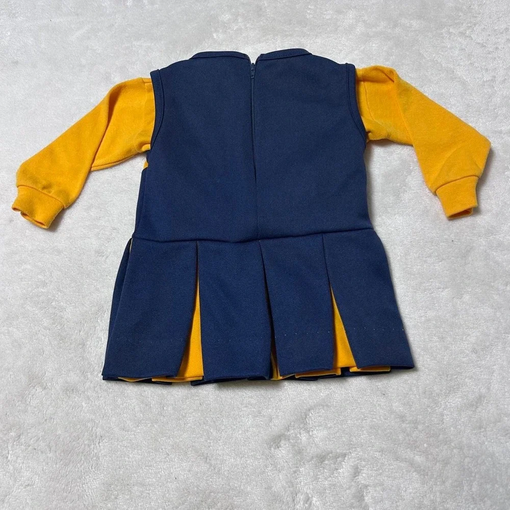 Little King Michigan Wolverines baby cheerleader dress